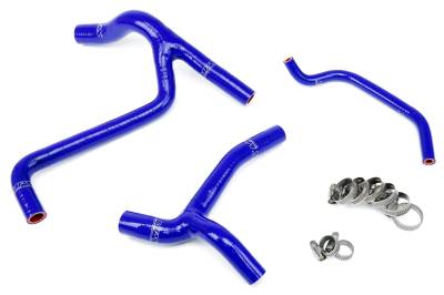 HPS Performance - HPS 57-1243-BLUE Blue Silicone Radiator Hose Kit for 2009 Kawasaki KX450F