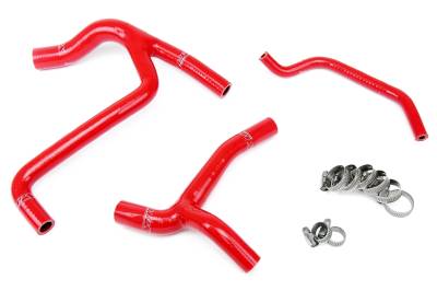 HPS Performance - HPS 57-1243 Red Red Silicone Radiator Hose Kit for Kawasaki 2009 KX450F