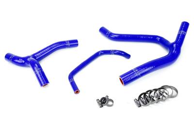 HPS Performance - HPS 57-1244-BLUE Blue Silicone Radiator Hose Kit for 06-08 Kawasaki KX450F