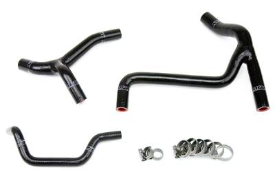 HPS Performance - HPS 57-1246-BLK Black Silicone Radiator Hose Kit for 10-12 Kawasaki KX450F