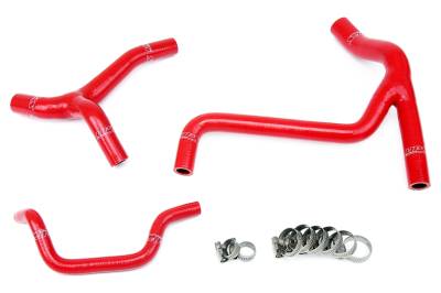 HPS Performance - HPS 57-1246 Red Red Silicone Radiator Hose Kit for 10-12 Kawasaki KX450F