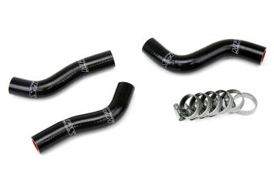 HPS Performance - HPS 57-1248-BLK Black Silicone Radiator Hose Kit for 07-10 KTM 250SXF