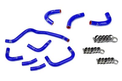 HPS Performance - HPS 57-2079-BLUE Blue Oil Cooler&Throttle Body Coolant Hose Kit for 00-05 Honda