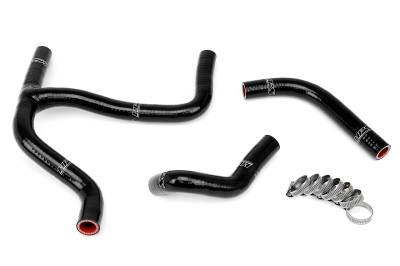 HPS Performance - HPS 57-1255-BLK Black Silicone Radiator Hose Kit for 08-14 Suzuki RMZ450