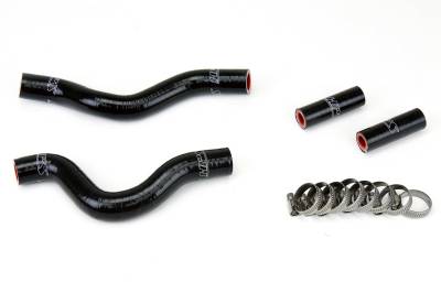 HPS Performance - HPS 57-1257-BLK Black Silicone Radiator Hose Kit for 01-11 Suzuki RM250