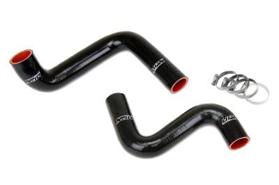 HPS Performance - HPS 57-1955-BLK Black Radiator Coolant Hose Kit Nissan 240SX S13 S14 S15 LS Swap