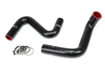 HPS Performance - HPS 57-1957-BLK Black Radiator Coolant Hose Kit Nissan 240SX S13 S14 S15 LS Swap