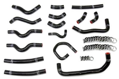 HPS Performance - HPS 57-1913-BLK Black Heater Hose Kit for 98-02 Land Cruiser/Lexus LX470