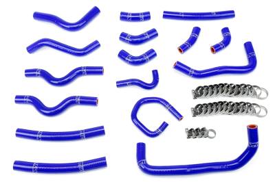 HPS Performance - HPS 57-1913-BLUE Blue Heater Hose Kit for 98-02 Land Cruiser/Lexus LX470