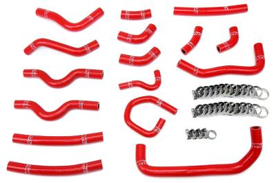 HPS Performance - HPS 57-1913-RED Red Heater Hose Kit for 98-02 Land Cruiser/Lexus LX470