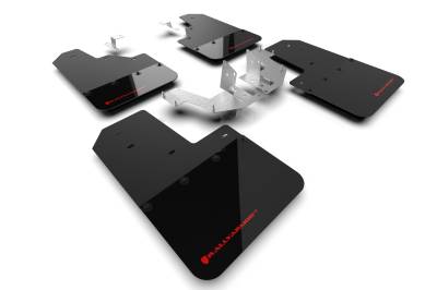 Rally Armor - Rally Armor MF85-NO-PL-RD Black Mud Flap Red Logo