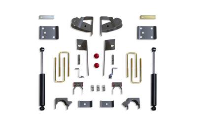 MaxTrac - MaxTrac 201940 4" Rear Flip Kit w/Shocks for 19-25 Silverado/Sierra 1500 2WD/4WD