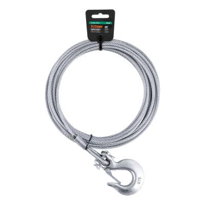 CURT - CURT 29460 25' Winch Cable w/Snap Hook 4200 lbs.