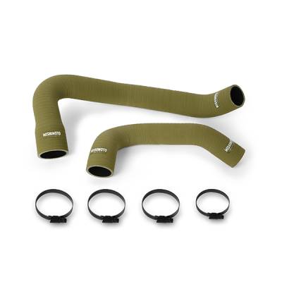 Mishimoto - Mishimoto MMHOSE-WR6-97OD Olive Drab Hose Kit for 97-06 Jeep Wrangler TJ 4.0