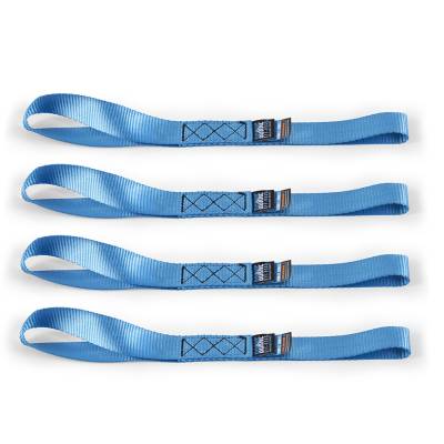 Mishimoto - Mishimoto BNRTC-TDHD-4BL Borne Off-Road HD Ratchet Tie-Down Kit 4-Pack Blue