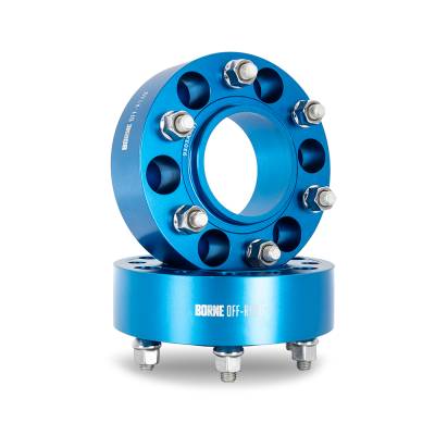 Mishimoto - Mishimoto BNWS-001-500BL 2.00" Blue Wheel Spacers 6X139.7 93.1mm CB M12x1.5