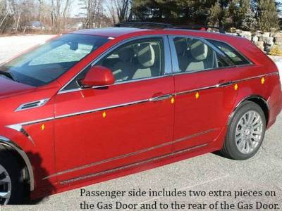Quality Automotive Accessories - Quality Automotive AT48250 Side Accent Trim 08-13 Cadillac CTS