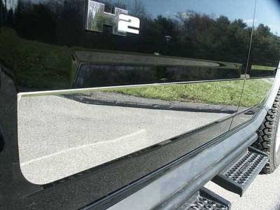 Quality Automotive Accessories - QAA HV43018 Stainless Rocker Panel Trim 4pc for 03-09 Hummer H2