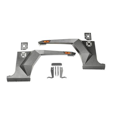 Rugged Ridge - Rugged Ridge 11615.01 XHD Armor Fender Kit Front Pair 07-18 Jeep Wrangler JK/JKU
