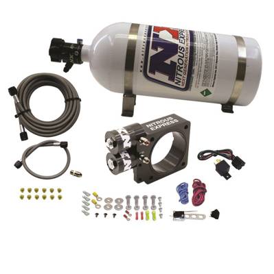 Nitrous Express - Nitrous Express 20955-10 Pushrod Style Plate System 10lb Bottle 5.0L for Ford