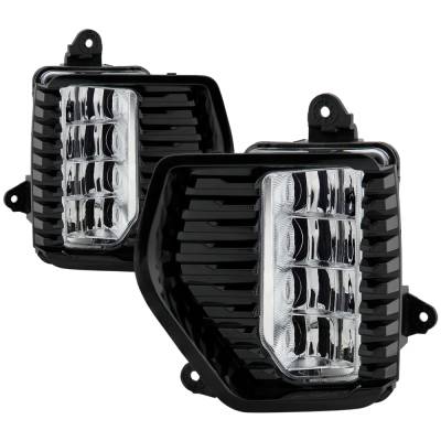 Spyder Auto - Spyder Auto 5087010 OEM Style Full LED Fog Light w/Switch for 19-20 Sierra 1500