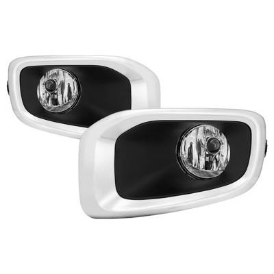Spyder Auto - Spyder Auto 5085023 Fog Lights w/Switch & Cover Clear for 15-17 Renegade