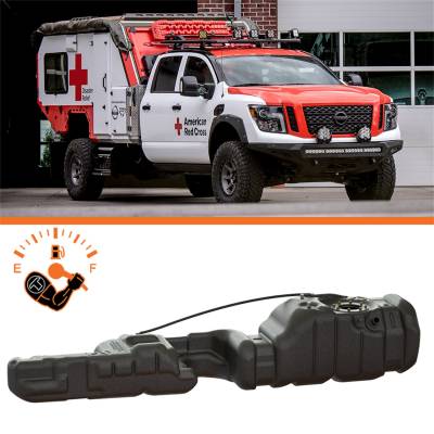 TITAN Fuel Tanks - TITAN Fuel Tanks 7040216 Extra Large Midship Tank for 16-19 TITAN XD
