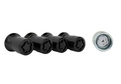 Ford Performance Parts - Ford Performance M-1A043-A Wheel Black Security Lug Nut Kit M14 x 1.5 Thread 4Pc