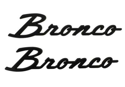 Ford Performance Parts - Ford Performance Parts M-1447-BSMB Matte Blk Classic Fender Lettering for Bronco