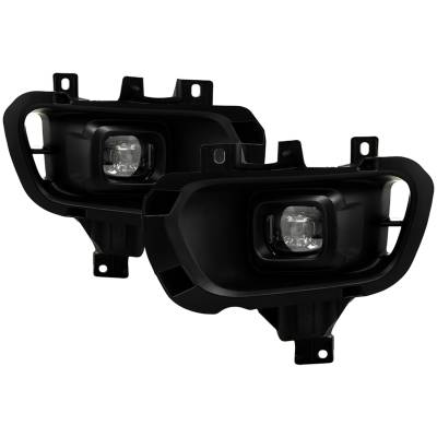 Spyder Auto - Spyder Auto 9051166 Full LED Fog Lights w/Switch Clear for 19-21 Ranger