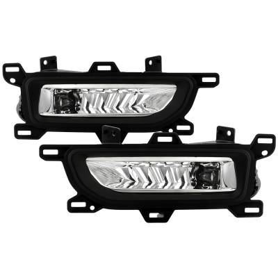 Spyder Auto - Spyder Auto 9051333 Fog Lights w/Switch Clear for 20-22 Nissan Titan