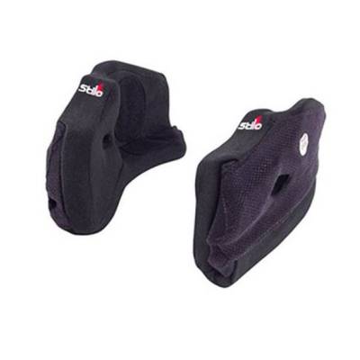 Stilo - Stilo YA0825MM25 Helmet ST5 Series Helmet Cheek Pads 25mm Black Pair