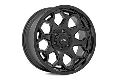 Rough Country Suspension Systems - Rough Country 80200910 80 Series Wheel 20x9 8x6.5 0mm Semi Gloss Black