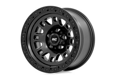 Rough Country Suspension Systems - Rough Country 82170918 82 Series Wheel 17x9 5x5.0 -12mm Semi Gloss Black
