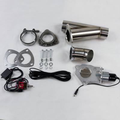 Granatelli Motor Sports - Granatelli MS 307525 Electronic Exhaust Cutout Systems Stainless Steel Weld-In