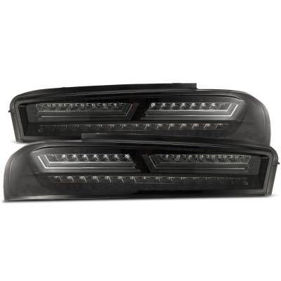 AlphaRex - AlphaRex 610010 Jet Black LED Taillights for 16-18 Chevrolet Camaro