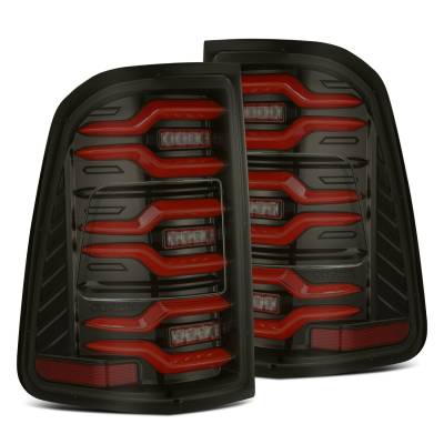 AlphaRex - AlphaRex 640050 Black/Red LED Taillights for 19-22 Ram 1500 w/o Sensor