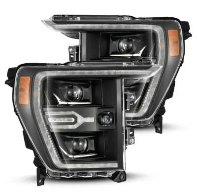 AlphaRex - AlphaRex 880139 Black LED Projector Headlights for 21-22 Ford F150