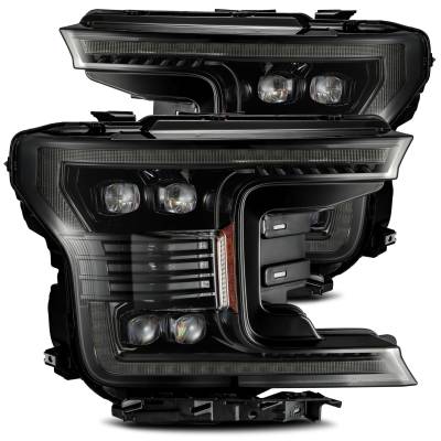 AlphaRex - AlphaRex 880165 Alpha Black LED Projector Headlights for 18-20 Ford F150
