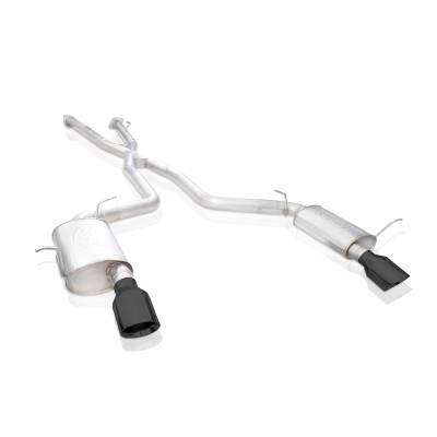 Stainless Works - Stainless Works DUR18CBR-B Redline Catback w/Black Tips