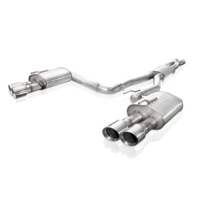Stainless Works - Stainless Works PG8CB Catback Dual Turbo Chambered Mufflers Performance Connect