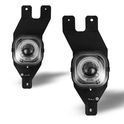 Winjet - Winjet CFWJ-0062-C Clear Halo Projector Fog Lights 99-04 Excursion/Super Duty