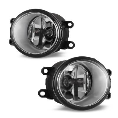 Winjet - Winjet CFWJ-0074-C Clear Fog Lights w/Wiring Kit for 06-10 Toyota Yaris 4DR