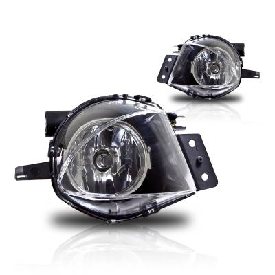 Winjet - Winjet CFWJ-0163-C Clear Fog Lights for 06-08 BMW E90 3 Series