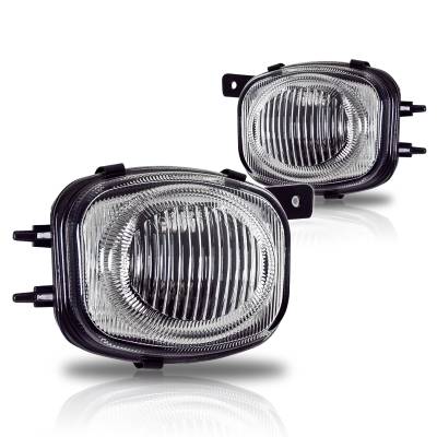 Winjet - Winjet CFWJ-0080-C Clear Fog Lights for 00-02 Mitsubishi Eclipse