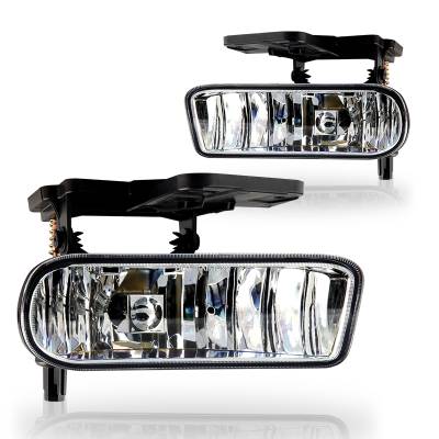 Winjet - Winjet CFWJ-0388-C Clear Fog Lights for 99-02 GMC Sierra & Yukon