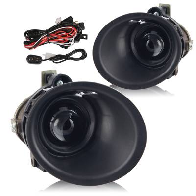 Winjet - Winjet CFWJ-0384-C Clear Fog Lights w/Wiring Kit for 14-15 Chevy Camaro