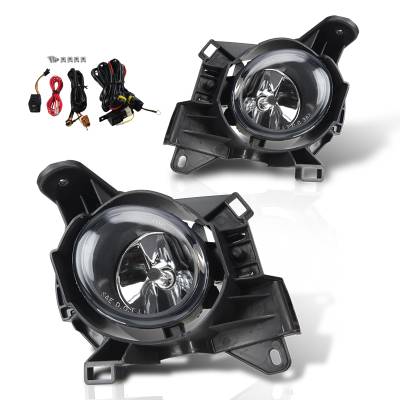 Winjet - Winjet CFWJ-0379-C Clear Fog Lights w/Wiring Kit for 13-14 Nissan Pathfinder