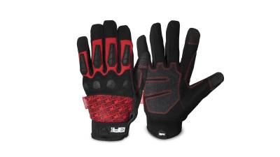 Body Armor 4x4 - Body Armor 3216 Trail Gloves Large Red/Black