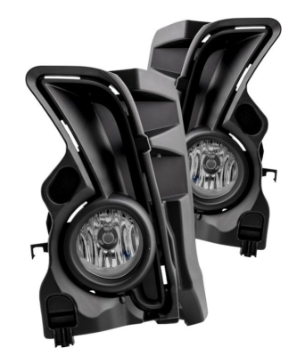 Winjet - Winjet CFWJ-0567-C Clear Fog Lights w/Wiring Kit for 17-18 Toyota Highlander